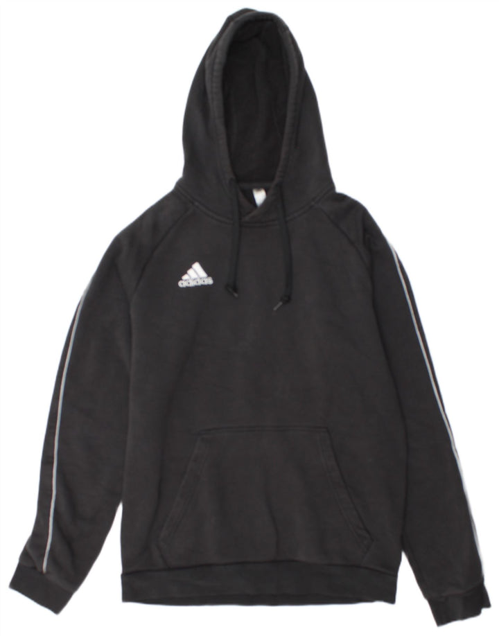 Felpa con cappuccio da uomo Adidas Medium in cotone nero