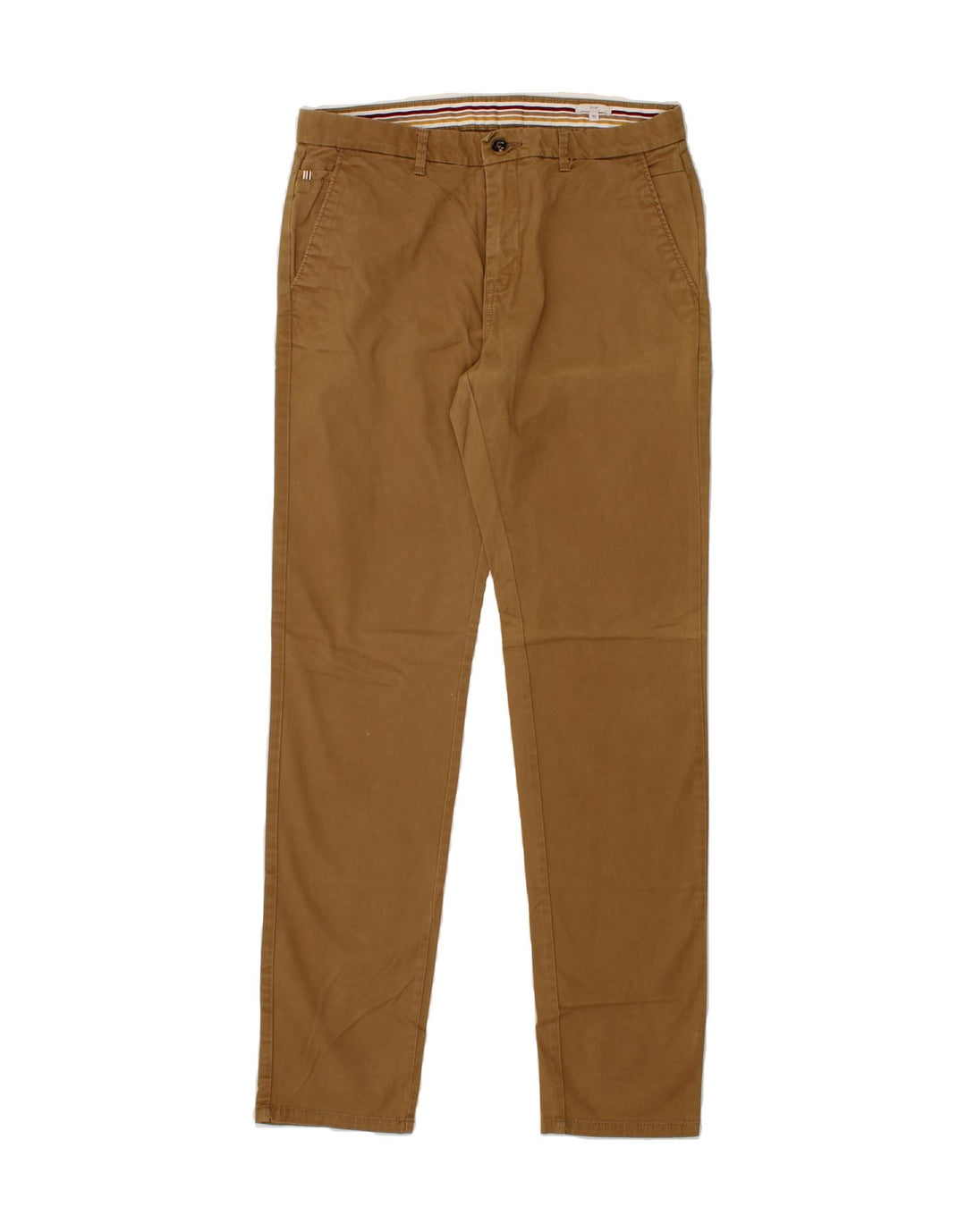 JULES Womens Slim Chino Trousers EU 40 Medium W34 L32 Brown Cotton Vintage Jules and Second-Hand Jules from Messina Hembry 
