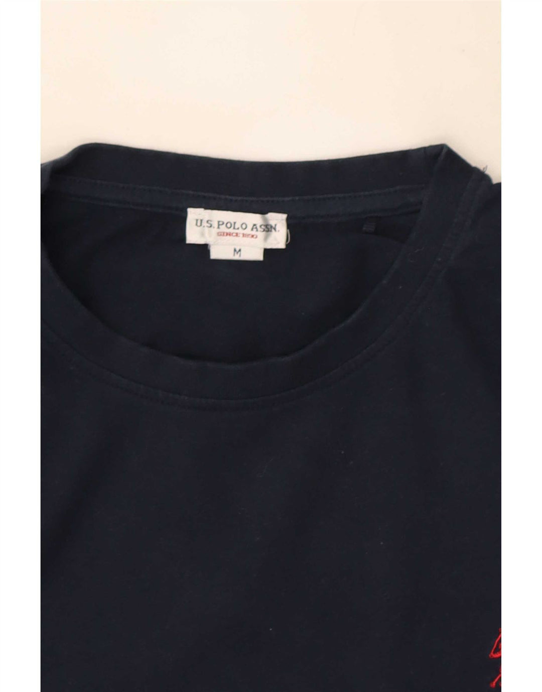 Polo Assn. degli Stati Uniti Top da uomo a maniche lunghe in cotone blu navy medio