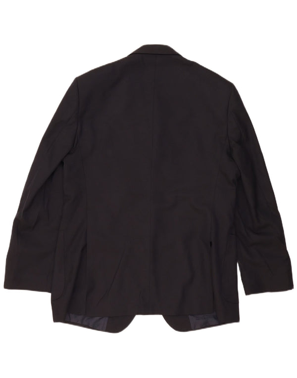 Giacca blazer lunga a 2 bottoni Marks & Spencer da uomo UK 44 XL Blu navy