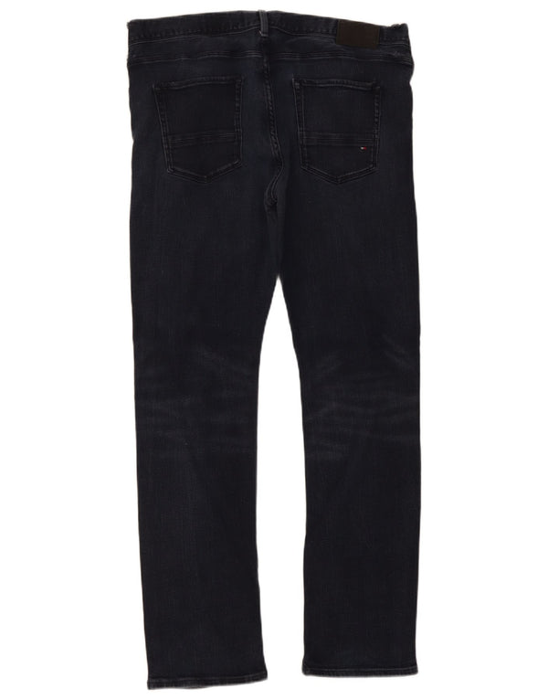 Tommy Hilfiger Uomo Denton Straight Jeans W36 L32 Blu Navy Cotone