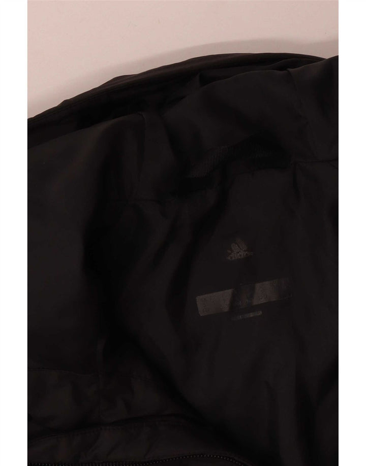 Giacca imbottita con cappuccio da donna Adidas UK 8/10 Small Poliestere nero
