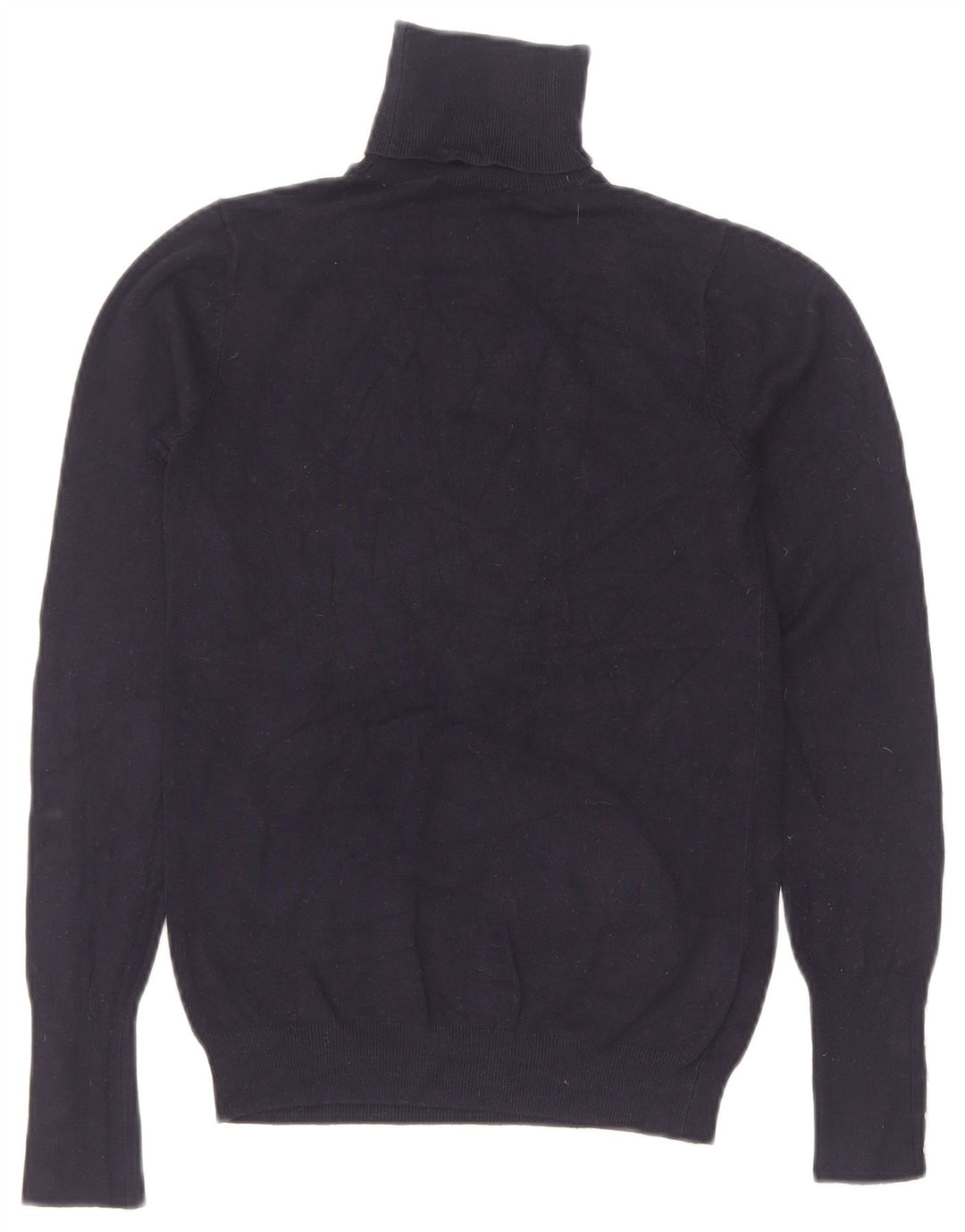 Maglione maglione a collo alto da donna Zara UK 8 piccolo blu navy