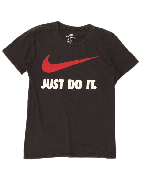 T-shirt grafica NIKE da uomo con taglio atletico, piccola, nera
