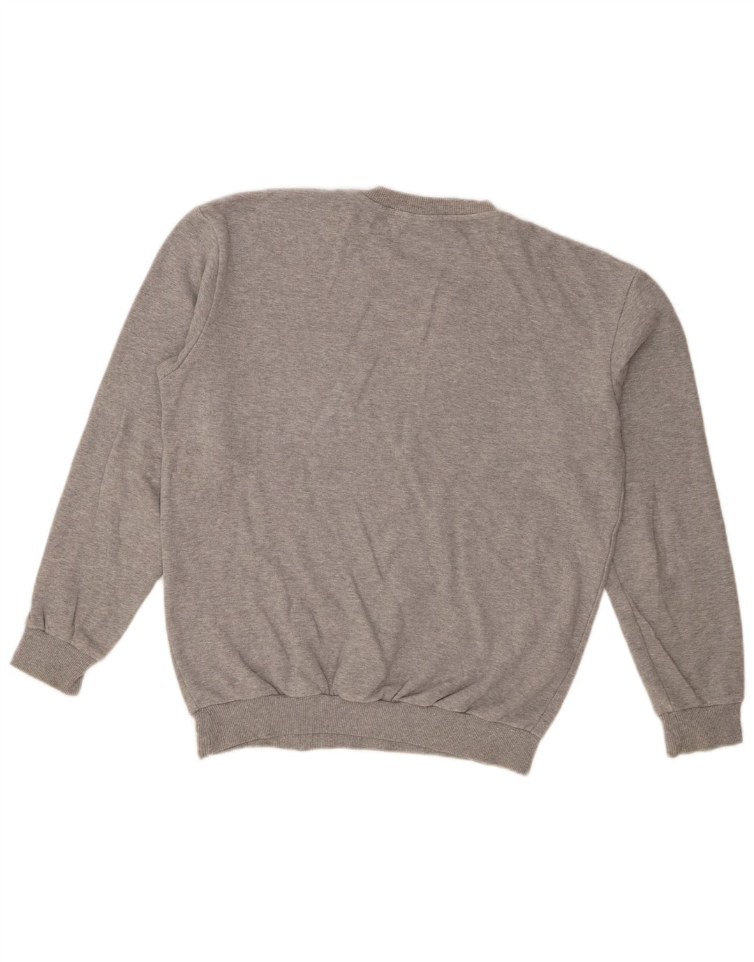 Maglione maglione girocollo da uomo Zara in cotone grigio medio
