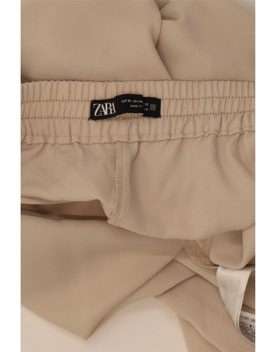 Pantaloni corti da donna Zara XL W34 L26 Poliestere beige
