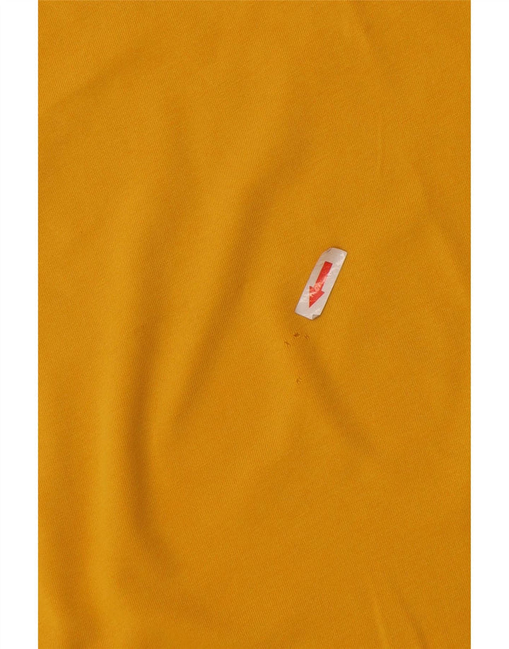 T-shirt da uomo Asics Top XL in cotone giallo