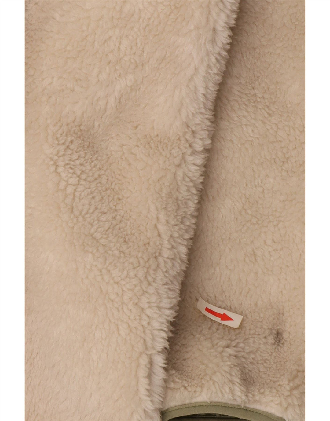 Giacca a vento oversize con cappuccio da donna Zara UK 10 piccola bianco sporco