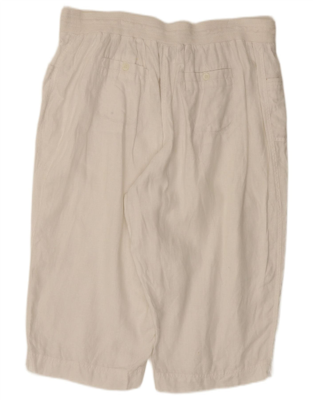 Bermuda da donna Marks & Spencer Autograph UK 18 XL W36 bianchi