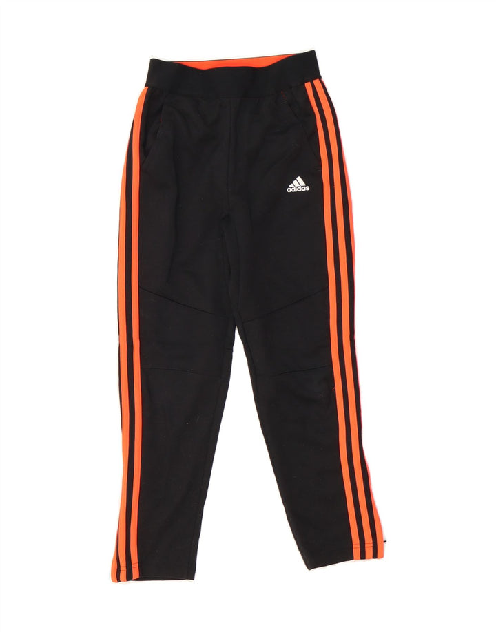 ADIDAS Girls Climalite Tracksuit Trousers 9-10 Years  Black Polyester Vintage Adidas and Second-Hand Adidas from Messina Hembry 