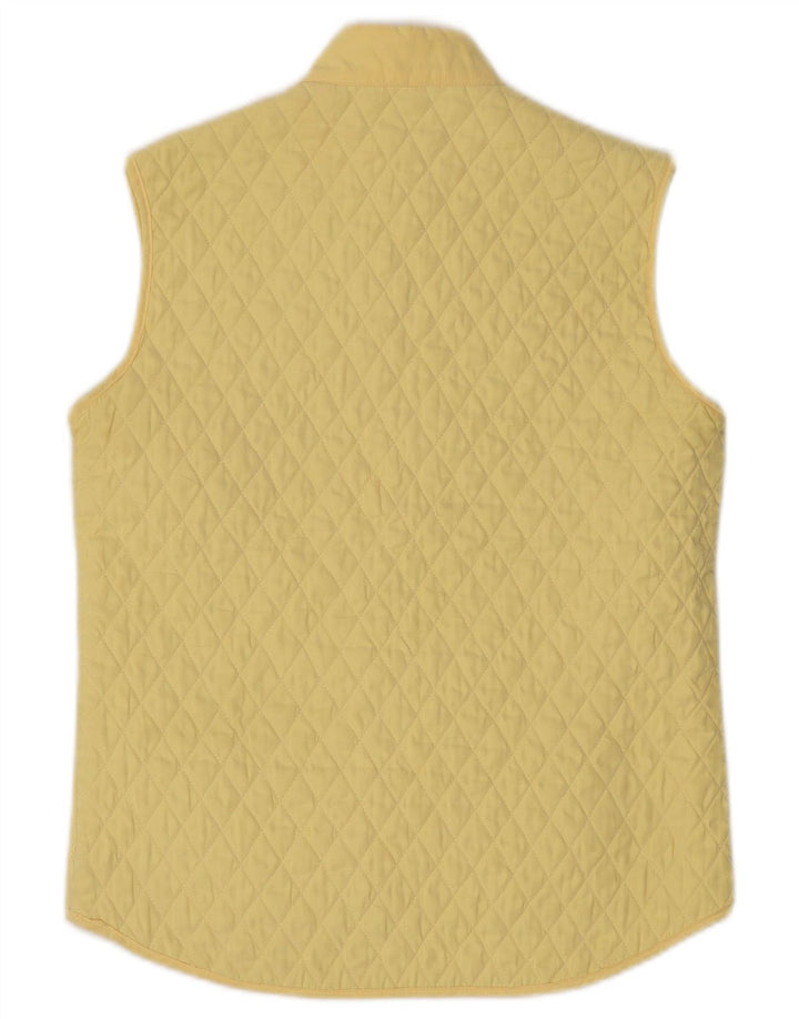 Gilet Trapuntato Donna Conte of Florence IT 40 Small Giallo Poliestere