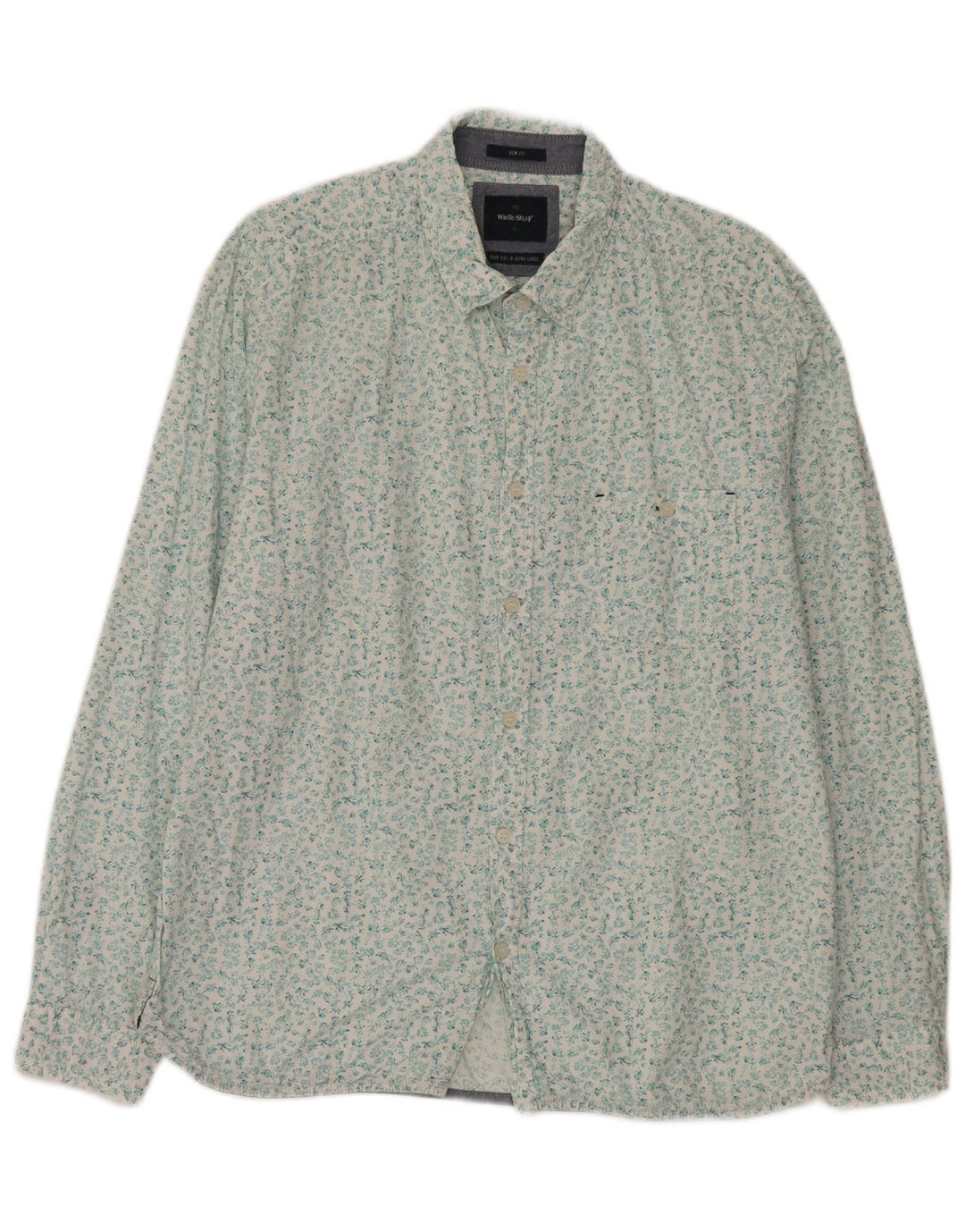 Camicia slim fit da uomo White Stuff XL in cotone floreale