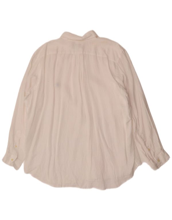 Polo Ralph Lauren Camicia ampia da uomo XL bianca