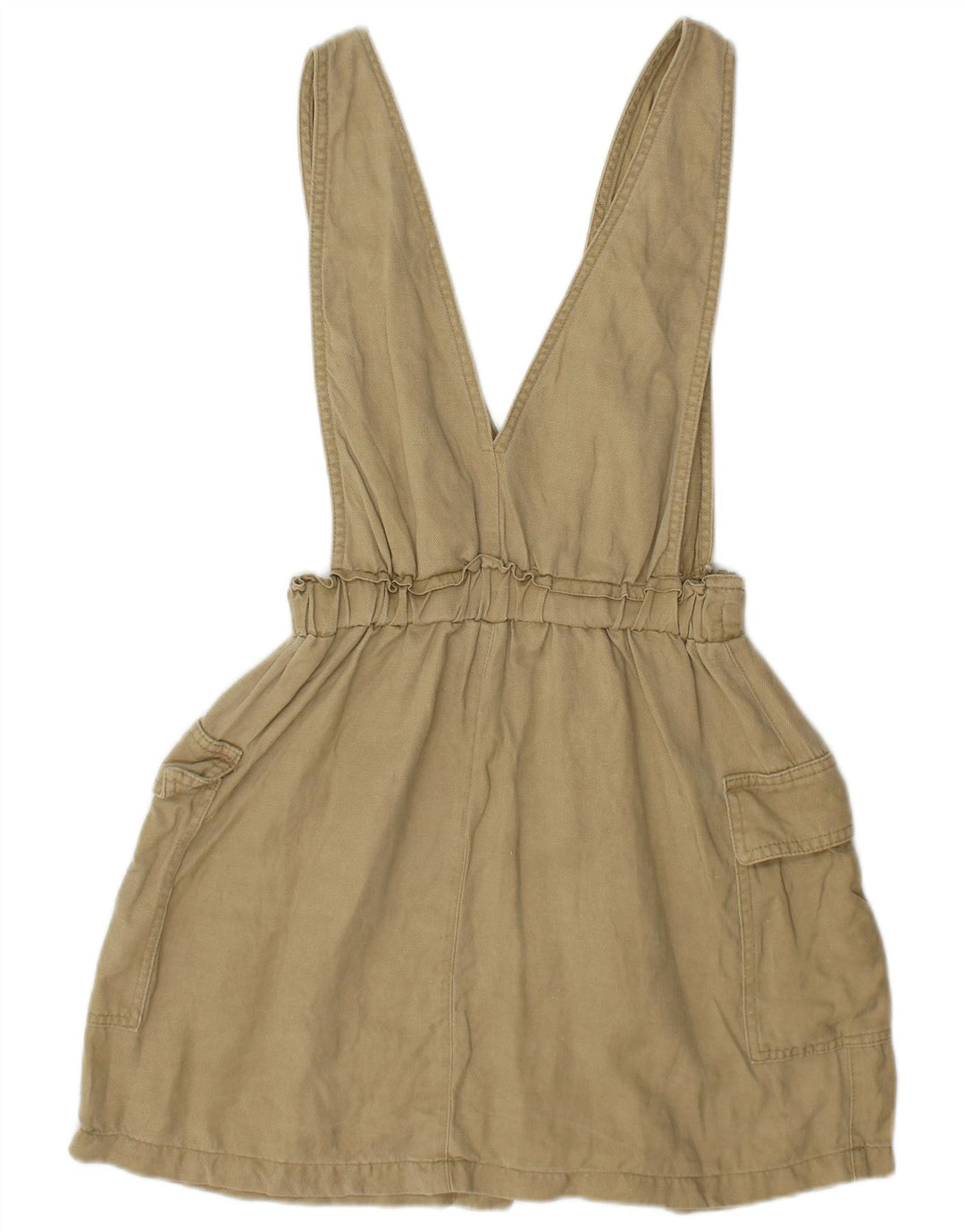 Gonna cargo salopette da donna Zara piccola W26 lino kaki