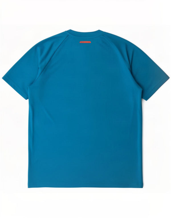 T-shirt grafica da ragazzo Adidas Top 15-16 anni in poliestere color block blu