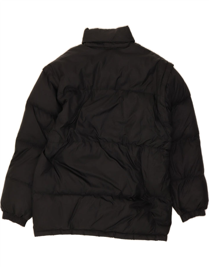 BUSTER Mens Padded Jacket UK 40 Large Black Polyamide Winter Vintage Buster and Second-Hand Buster from Messina Hembry 