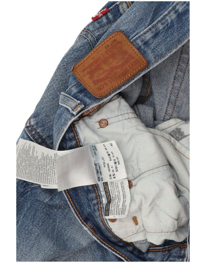 Jeans dritti 501 da donna Levi's W26 L28 cotone blu