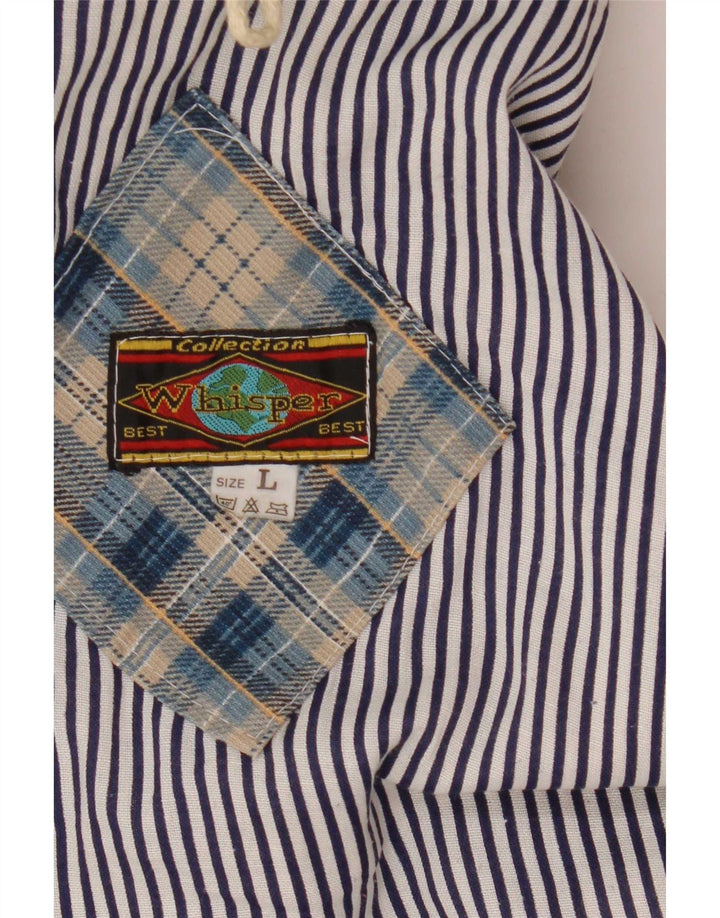 Giacca a vento con cappuccio grafica da uomo Whisper UK 40 Large Navy Check