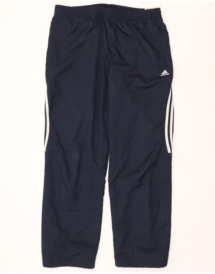 Pantaloni da tuta Adidas da uomo medi blu navy in poliammide