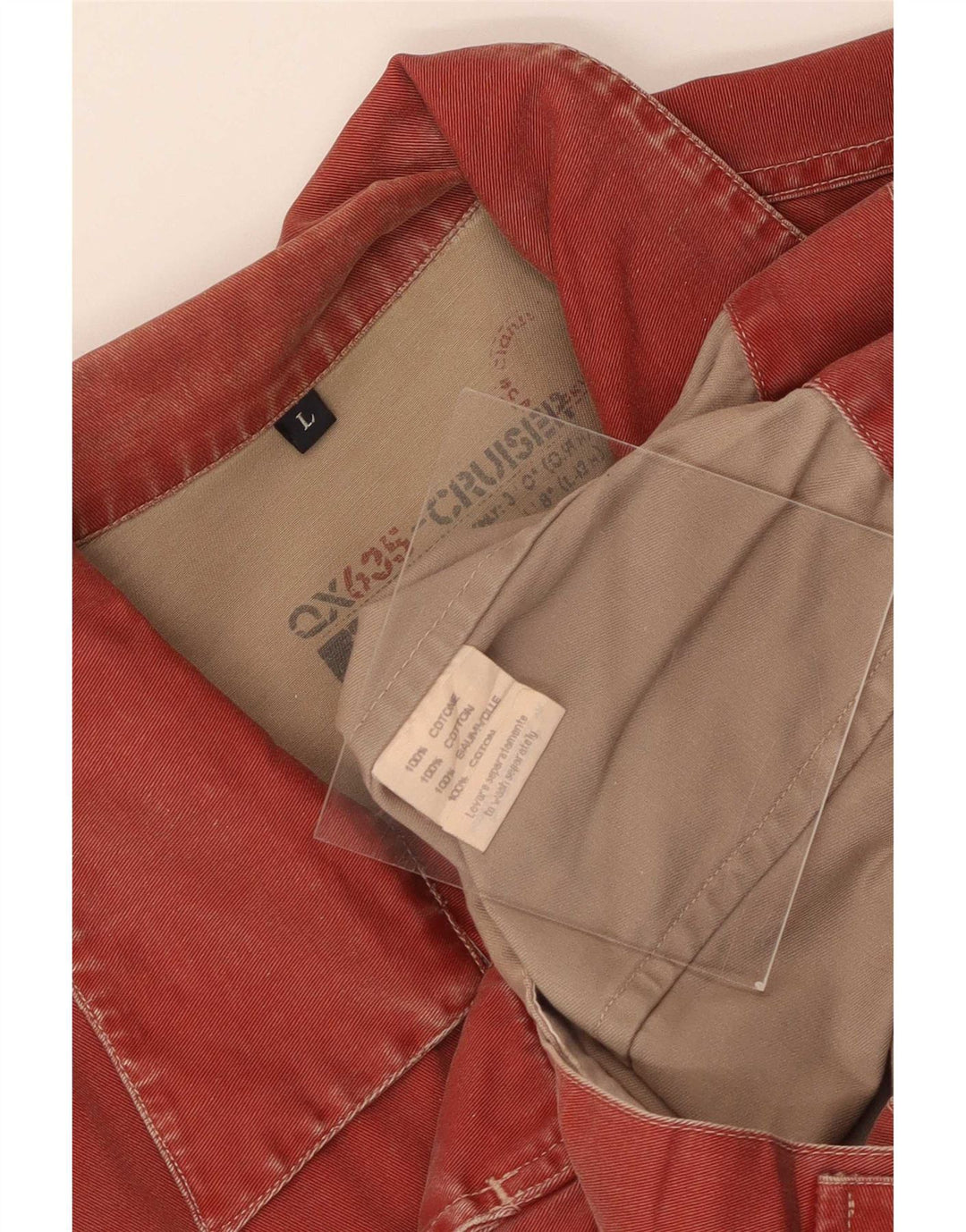 Giacca di jeans da donna Cruiser UK 14 grande cotone rosso