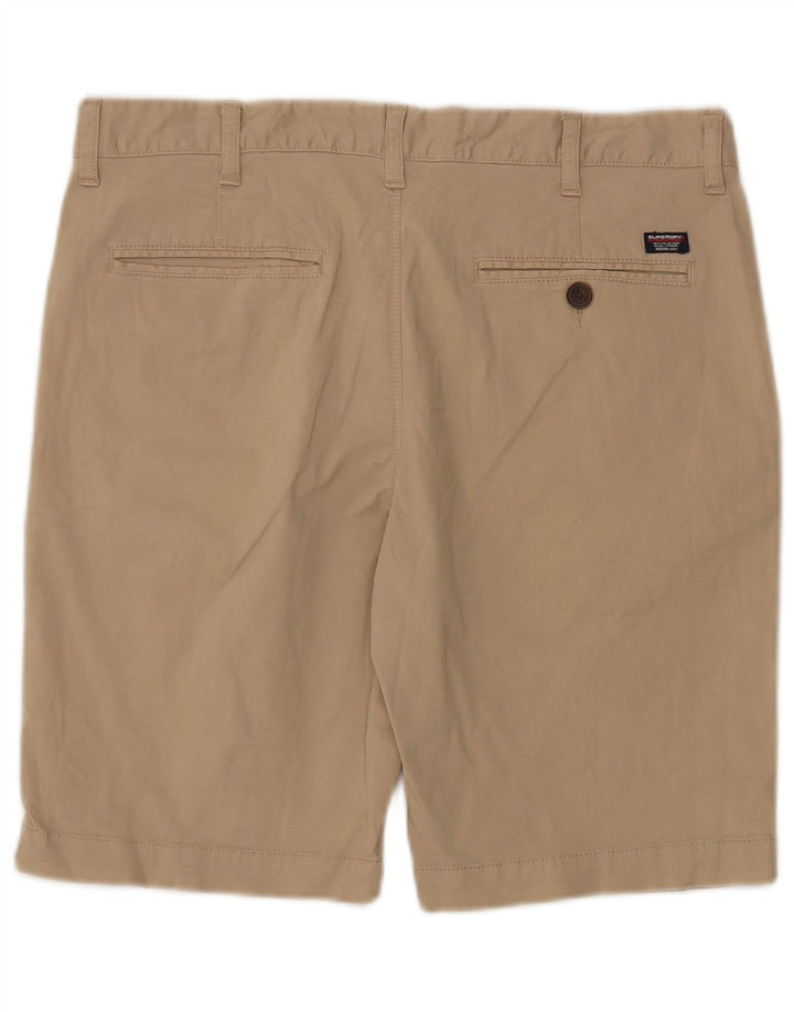 Pantaloncini chino da uomo Superdry W34 Large in cotone beige