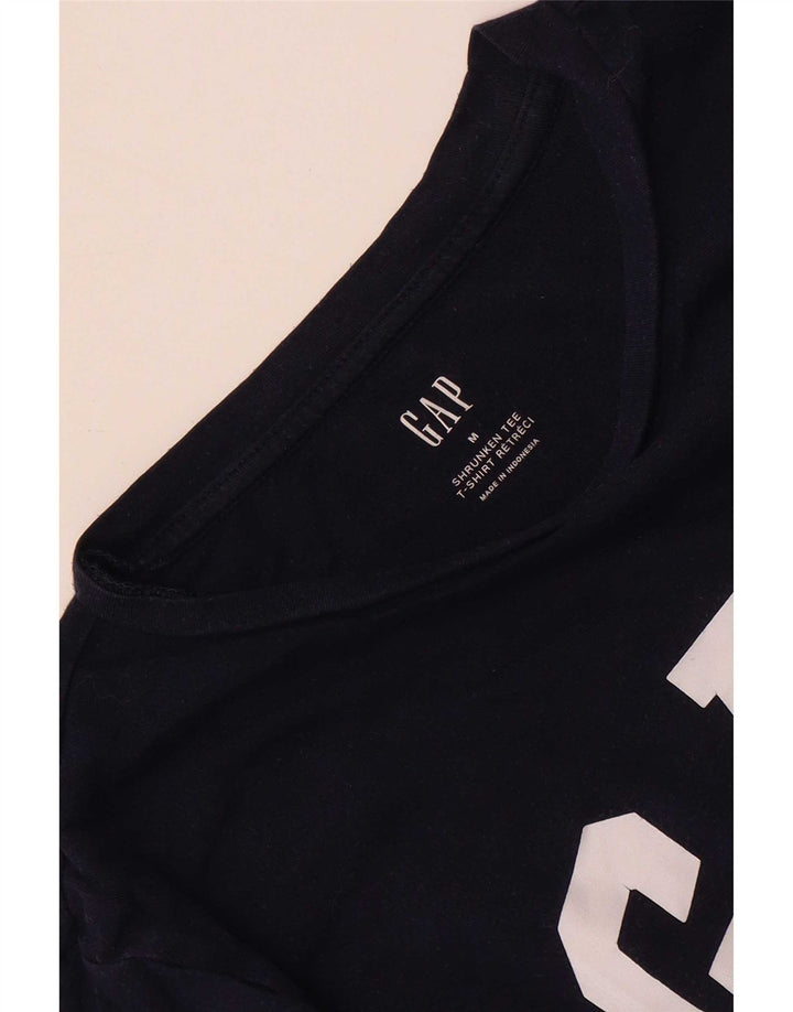 Gap Maglietta grafica da donna a maniche lunghe UK 14 Medio Blu navy
