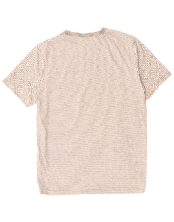 WHITE STUFF T-shirt da uomo Top in cotone gessato grigio medio