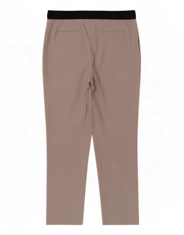 Pantaloni chino affusolati a vita alta da donna Zara 2XL W34 L27 Beige