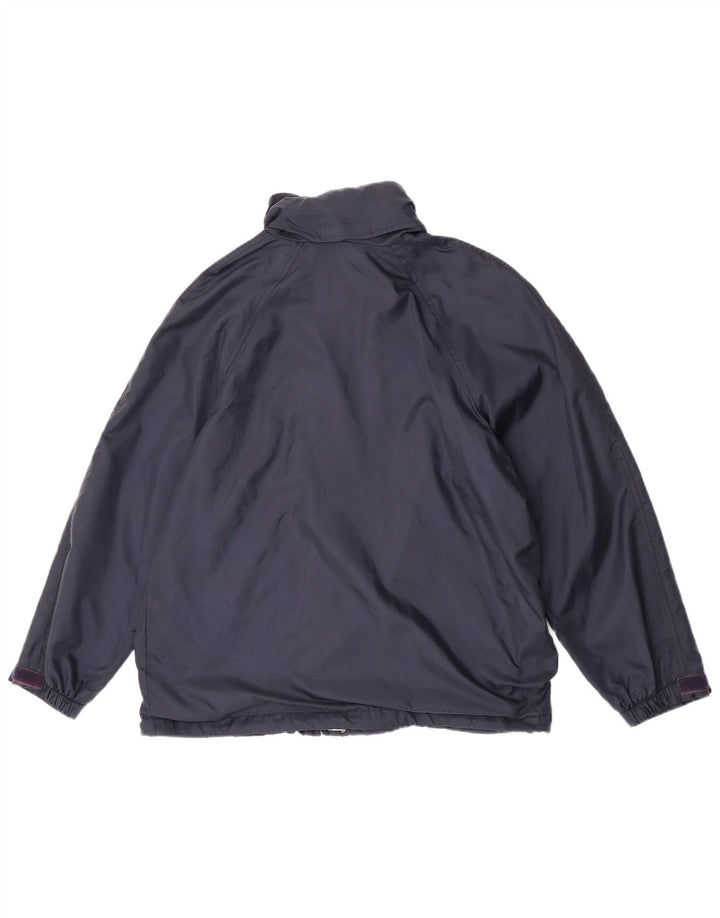 Giacca a vento con cappuccio da donna K-Way UK 14 medio blu navy