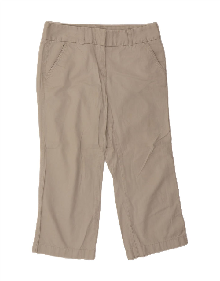 J. CREW Womens Favorite Fit Cropped Trousers US 8 Medium W30 L23 Grey Vintage J. Crew and Second-Hand J. Crew from Messina Hembry 