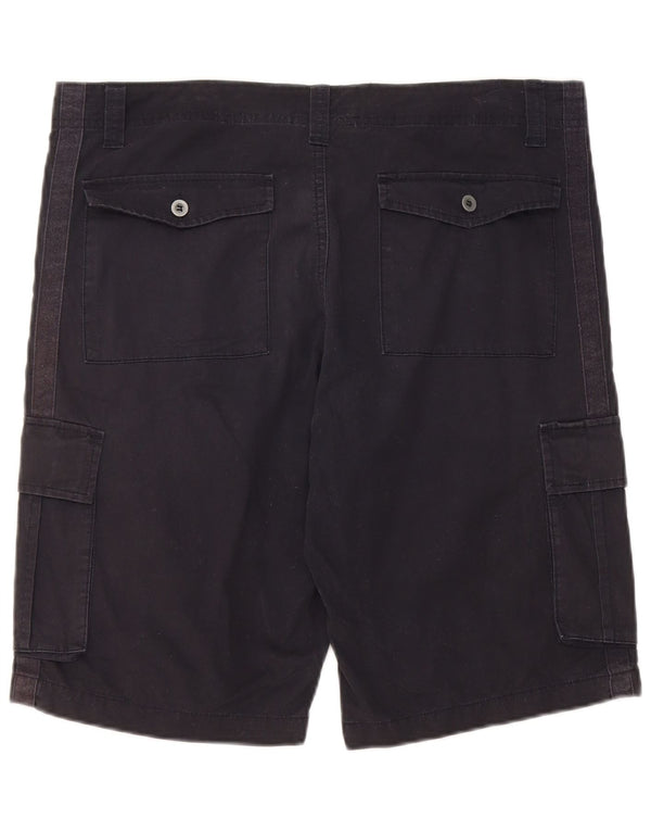 Pantaloncini cargo da uomo Lotto W36 Large in cotone blu navy