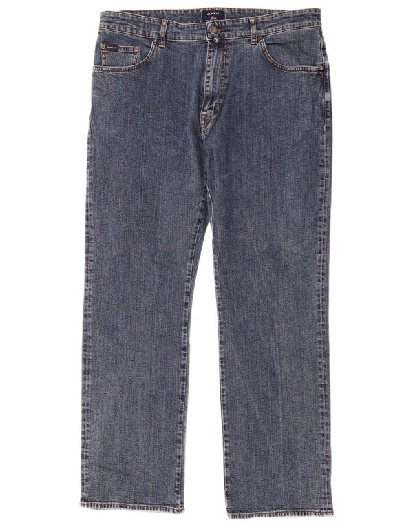 Gant Mens Jason Regular Fit Straight Jeans W38 L32 Blue Cotton