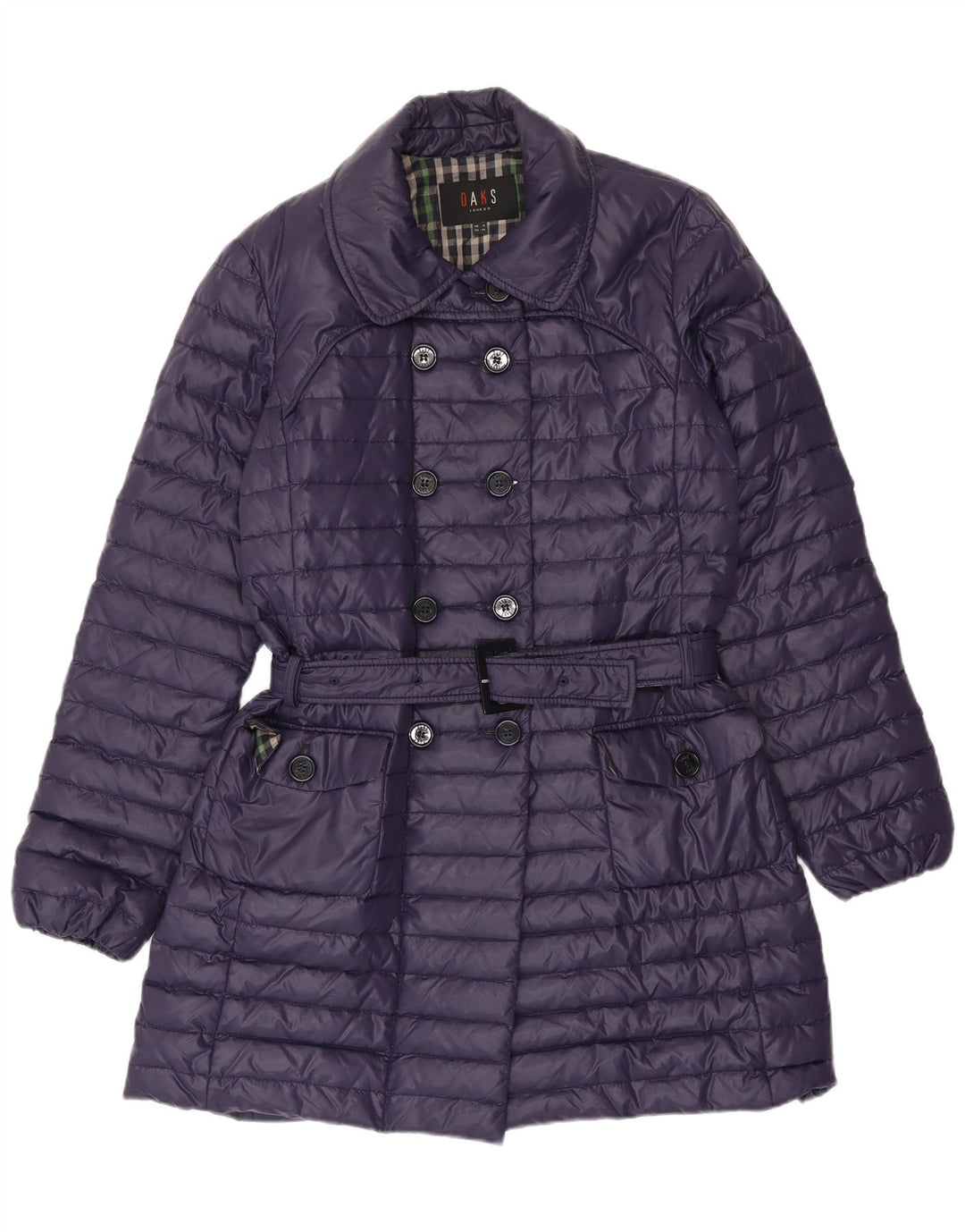 Cappotto imbottito da donna DAKS UK 12 Poliestere viola medio