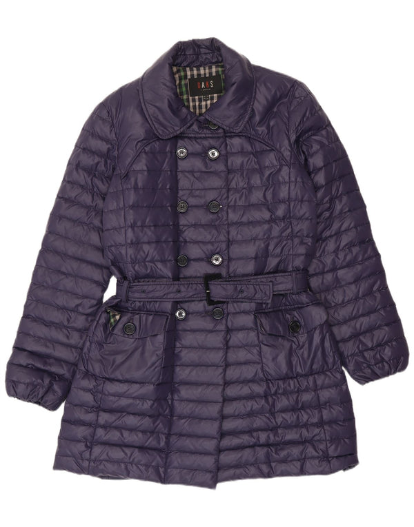 Cappotto imbottito da donna DAKS UK 12 Poliestere viola medio