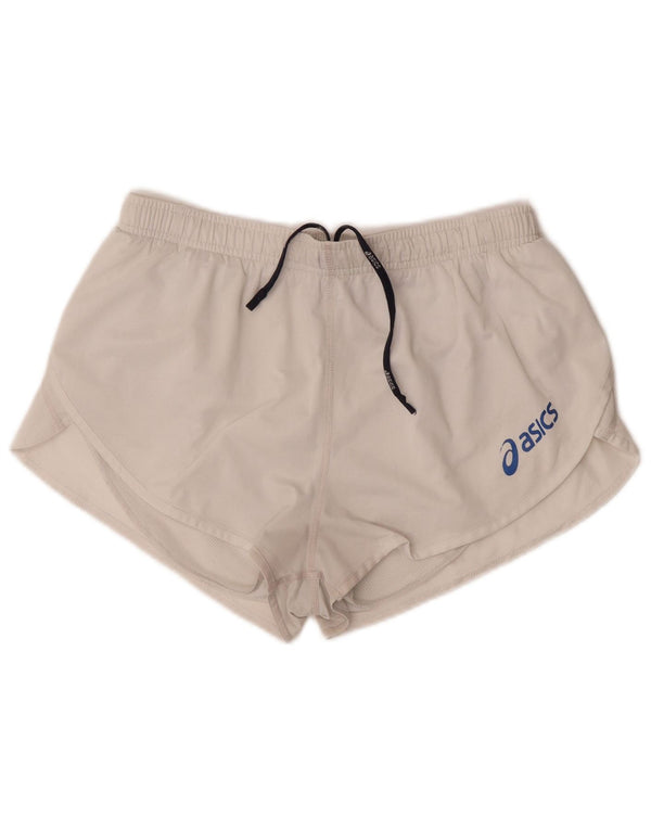 Pantaloncini sportivi da donna Asics UK 18 XL poliestere bianco sporco