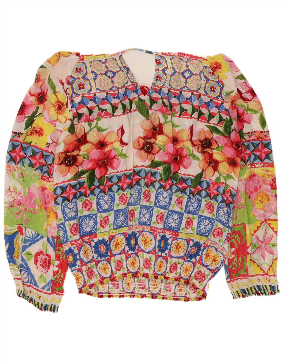 DESIGUAL Camicetta oversize da donna Top UK 16 Grande floreale multicolore