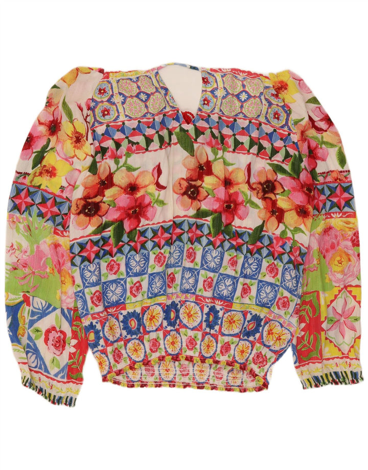 DESIGUAL Camicetta oversize da donna Top UK 16 Grande floreale multicolore
