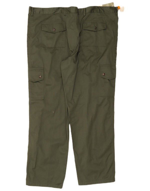 Pantaloni cargo dritti da uomo Univers W48 L34 cotone verde