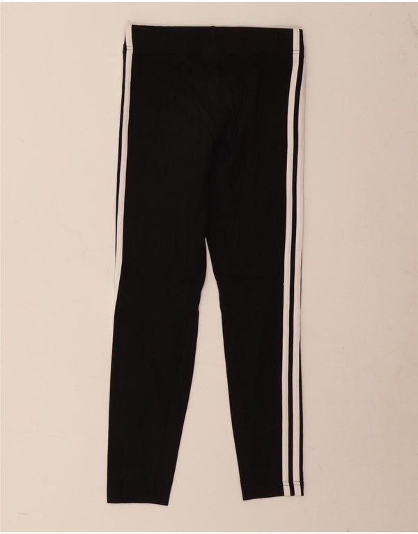 Leggings Adidas Bambina 11-12 Anni Cotone Nero