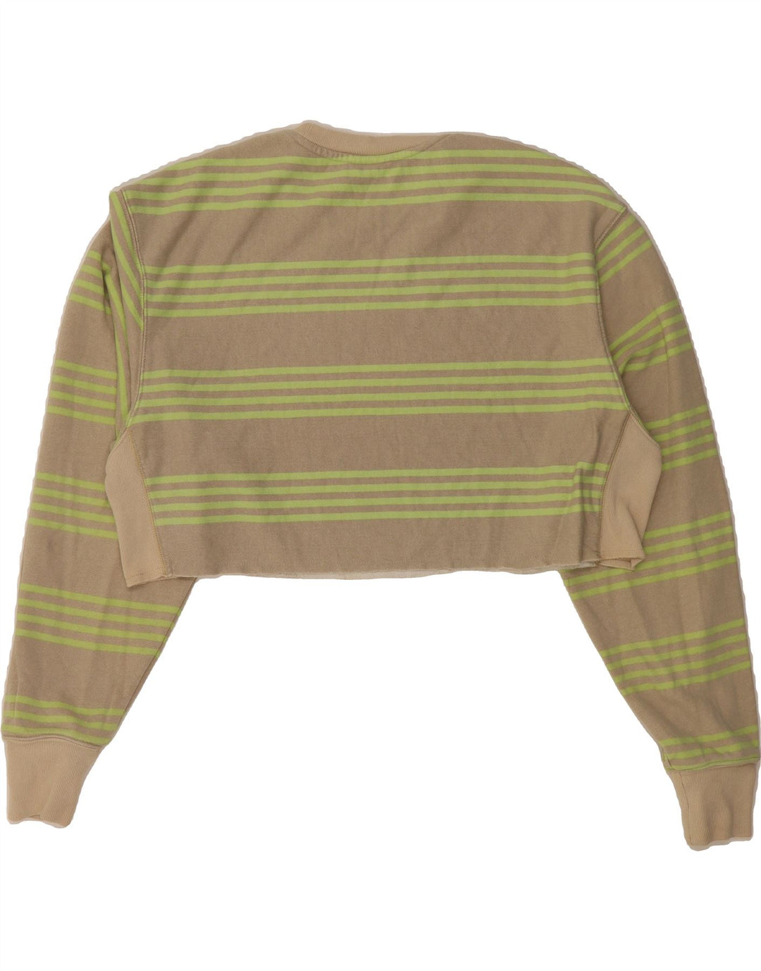 CHAMPION Womens Oversized Graphic Sweatshirt Jumper UK 16 Large Beige Vintage Champion and Second-Hand Champion from Messina Hembry 