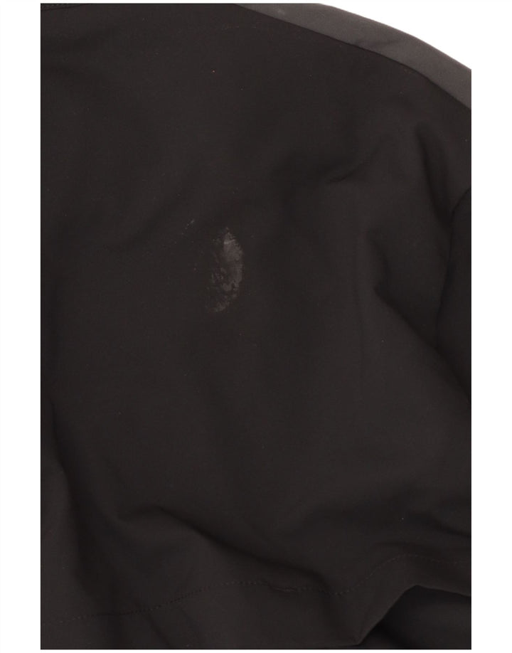 Giacca da tuta da uomo Nike Dri Fit, giacca in poliestere color block medio nero