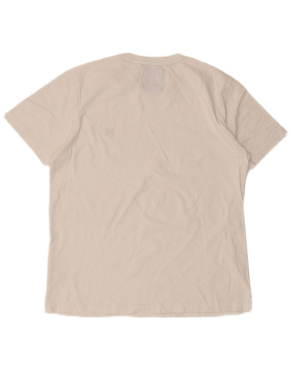 Crew Clothing T-shirt da uomo Top grande in cotone bianco