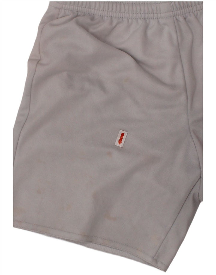 Pantaloncini sportivi ADIDAS Climalite da ragazzo 9-10 anni in poliestere bianco