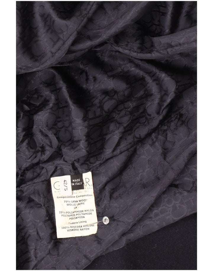 Cappotto da donna Iceberg UK 10 piccolo in lana blu navy