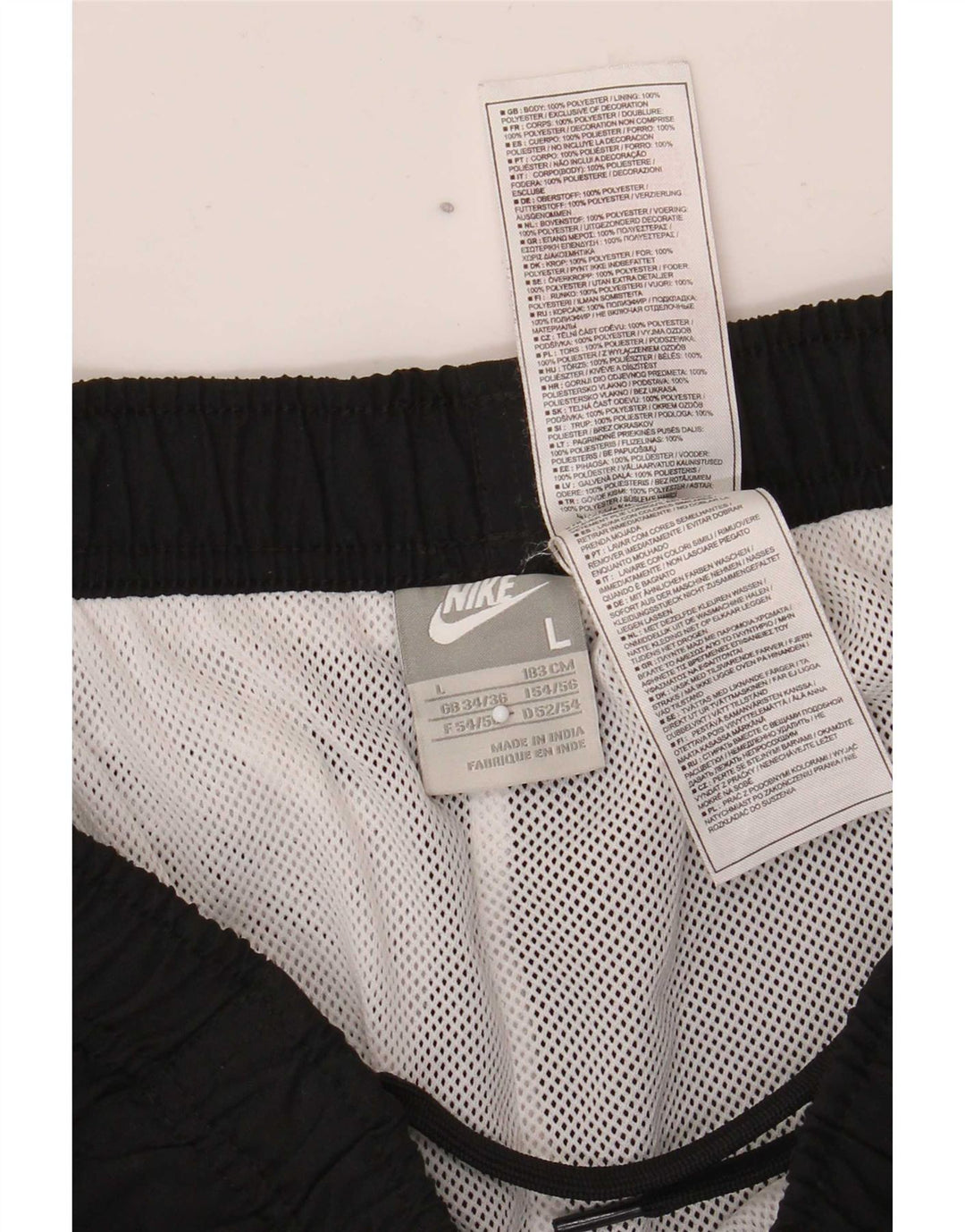 Pantaloni da tuta da uomo Nike Joggers grandi neri in poliestere