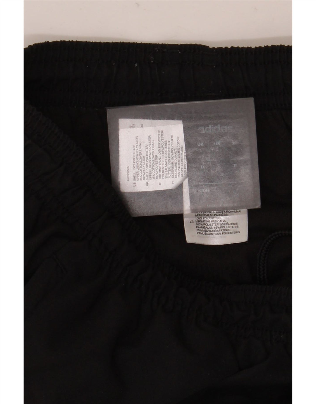 Pantaloni da tuta da uomo Adidas Joggers grandi neri in poliestere