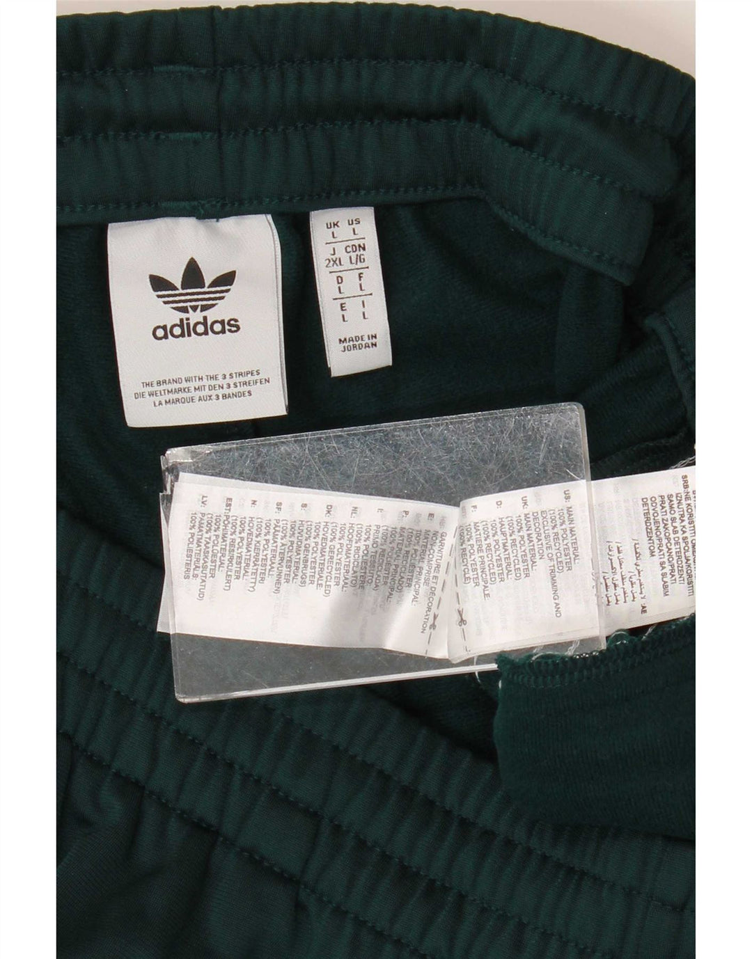 Pantaloni da tuta da uomo Adidas Large in poliestere verde
