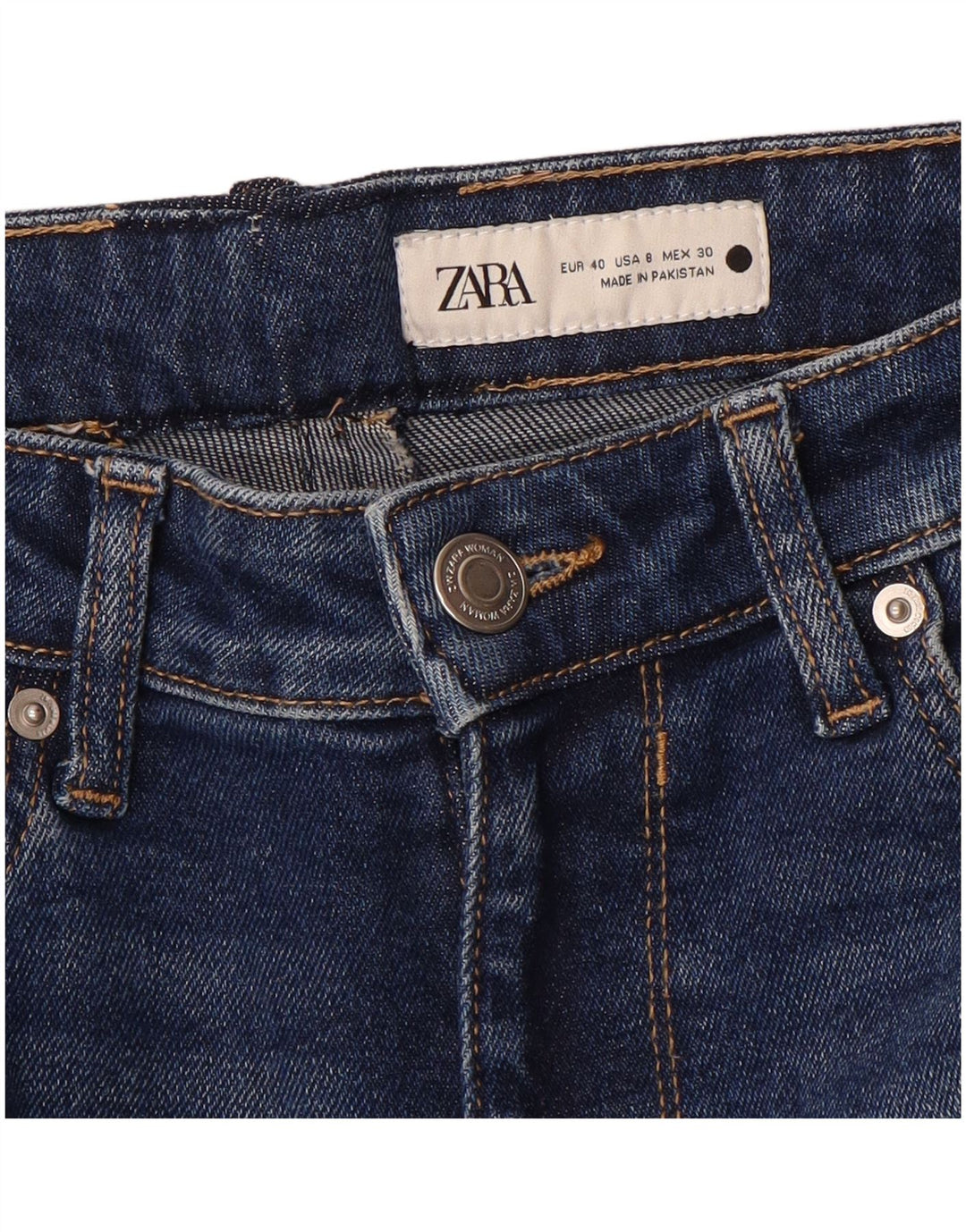 Jeans skinny da donna Zara EU 40 medi W30 L28 Blu