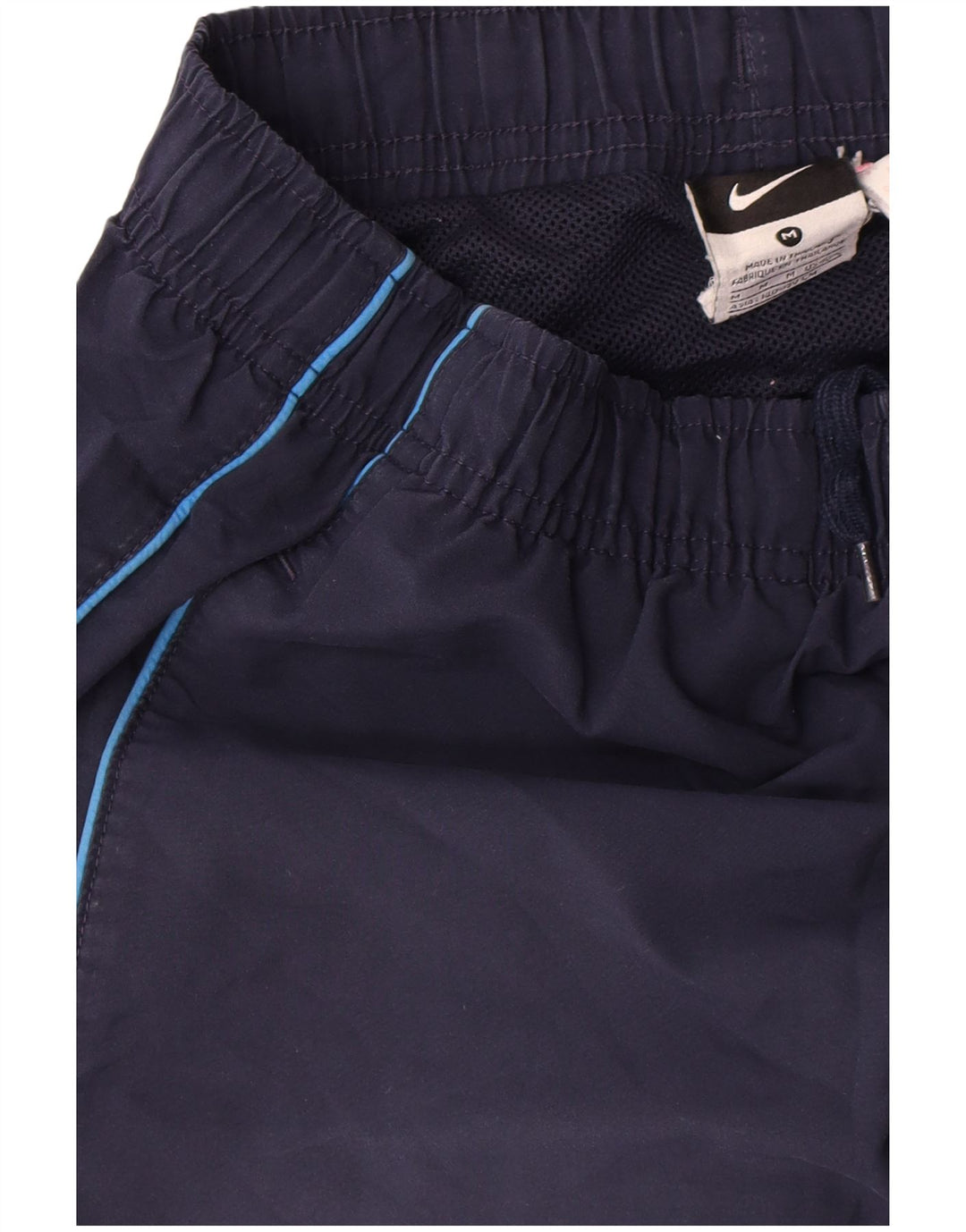 Pantaloncini sportivi Nike da uomo, poliestere a righe medie, blu navy