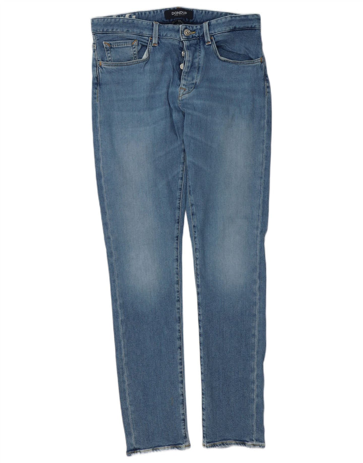 Dondup Jeans Slim Uomo W32 L32 Cotone Blu